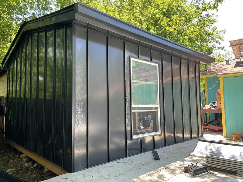 Black standing seam metal wall panels for Metal Roof Installation in New Freedom